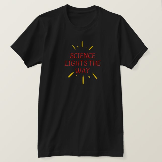 Camiseta La ciencia ilumina el camino (Anverso del diseño)