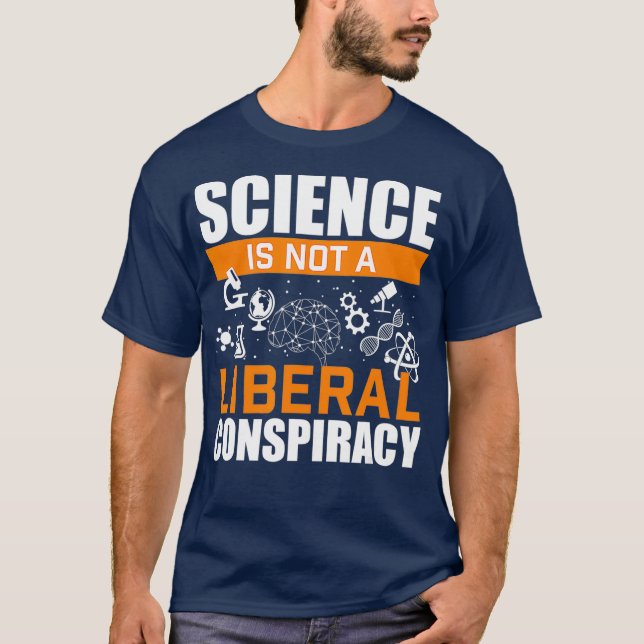 Camiseta La Ciencia No Es Una Ciencia De Conspiración Liber (Anverso)