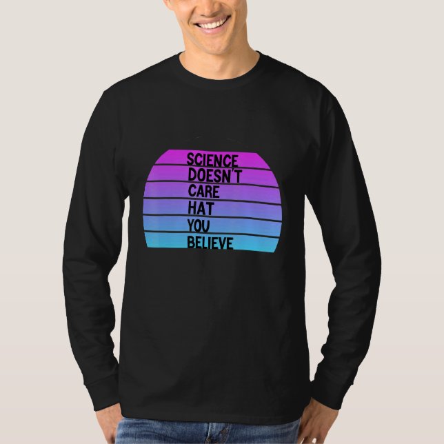 Camiseta La ciencia no se preocupa Gorra que crees (Anverso)