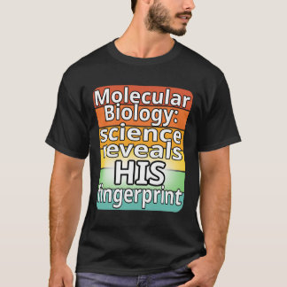 Camiseta La ciencia revela su huella digital