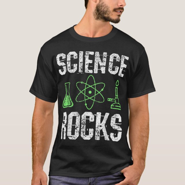 Camiseta La ciencia sacude a un profesor de química bióloga (Anverso)