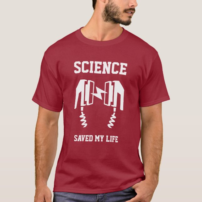 Camiseta La ciencia salvó mi vida (Anverso)