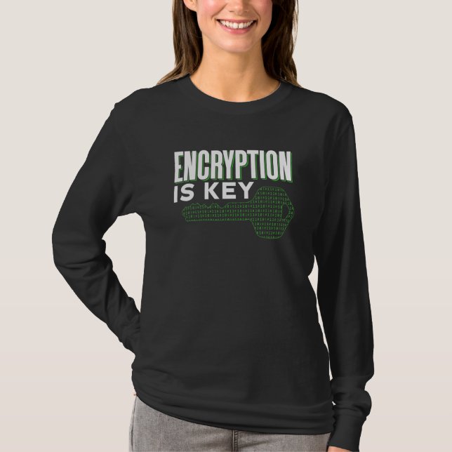 Camiseta La Cifrado Es Clave Dichos Código Programador Co (Anverso)