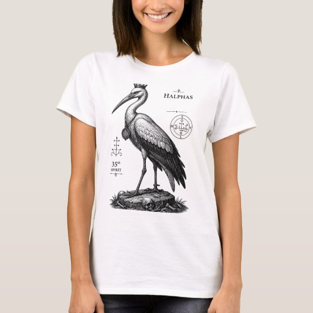 Camiseta La Cigüeña Vigilante de Halphas (Anverso)