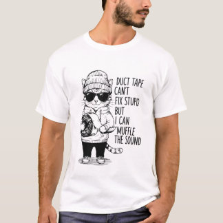 Camiseta La cinta adhesiva no puede arreglar a los tontos p