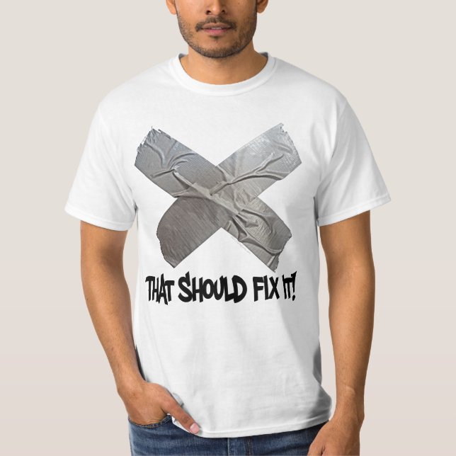 Camiseta La cinta aislante debe fijarlo (Anverso)