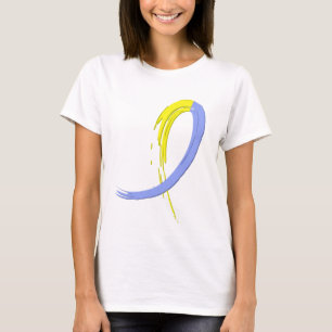 Camiseta La cinta azul y amarilla A4 de Síndrome de Down