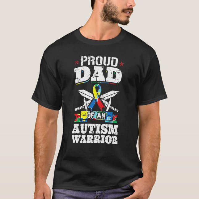 Camiseta La Cinta De Concienciación Autista Orgullosa De Pa (Anverso)