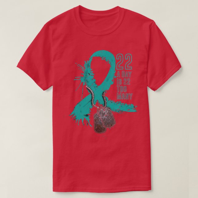 Camiseta La Cinta De Concienciación Sobre El Suicidio De Ve (Diseño del anverso)