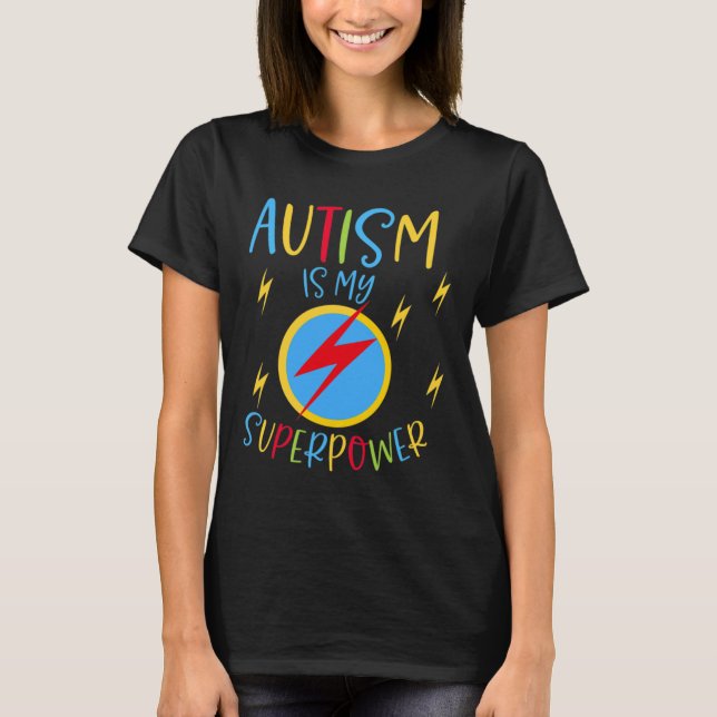 Camiseta La cinta de la sensibilización sobre el autismo Ch (Anverso)