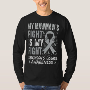 Camiseta La cinta de plata de Parkinson de Mawmaw lucha con
