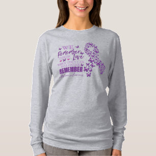 Camiseta La cinta de sensibilización de Alzheimer sobre las