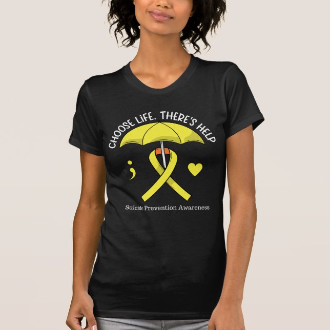 Camiseta La Cinta del Paraguas Amarillo de la Vida Concienc (Anverso)