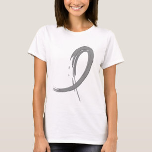 Camiseta La cinta gris A4 del tumor cerebral