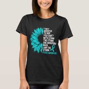 Camiseta La Cinta Verde azulada de Concienciación de PCOS 