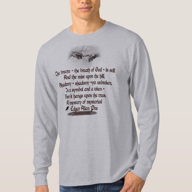 Camiseta La cita de Edgar Allan Poe (Anverso)
