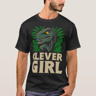 Camiseta La cita de la chica inteligente del Velociraptor