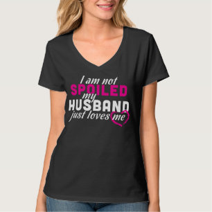 Camiseta La cita divertida de la esposa mi marido me ama