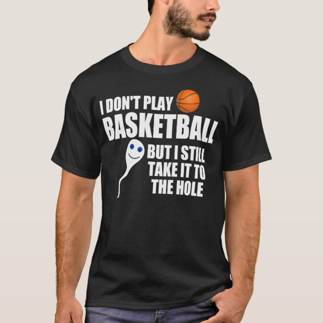 Camiseta La cita hilarante del baloncesto, lo lleva el (Anverso)