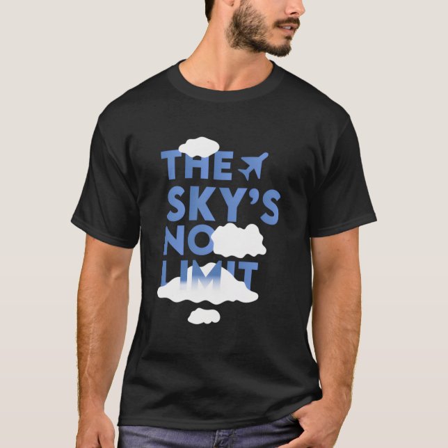 Camiseta La Cita Motivacional Sin Límite Del Cielo (Anverso)