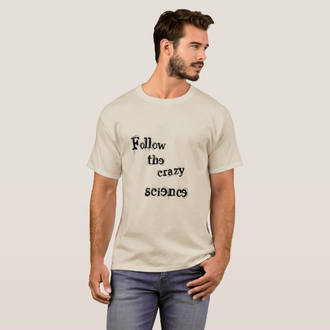 Camiseta La cita negra huérfana sigue la letra loca de la (Anverso completo)