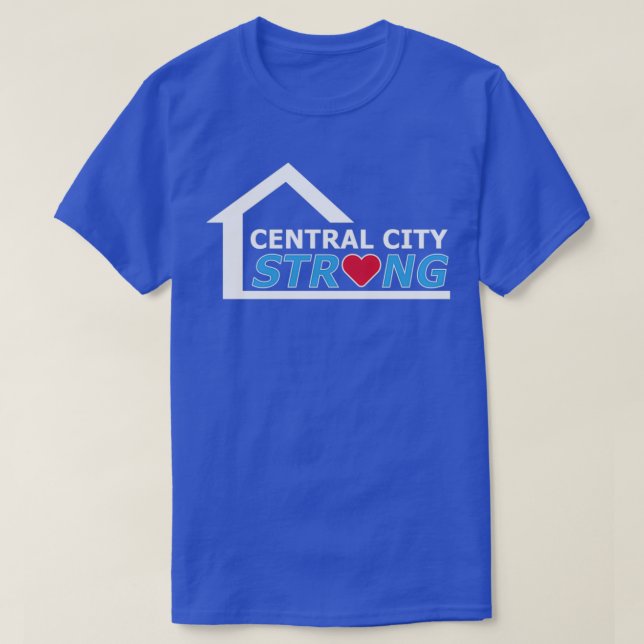Camiseta La ciudad central es un regalo repentino para homb (Diseño del anverso)
