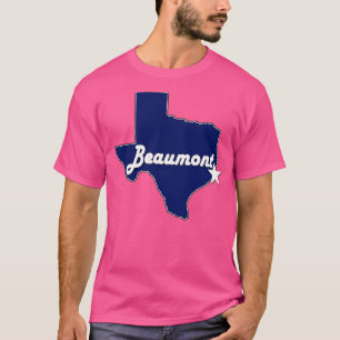 Camiseta La ciudad de Beaumont Texas en solitario Mapa de l