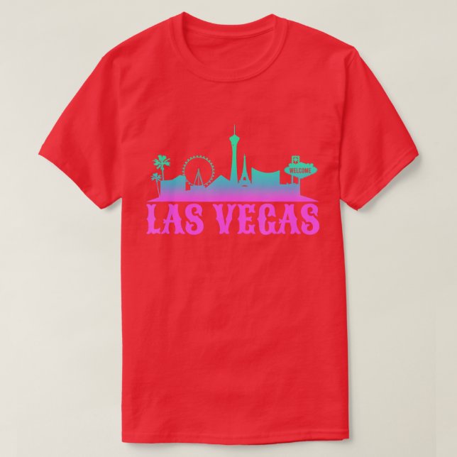 Camiseta La ciudad de Las Vegas Skyline Cityscape City Metr (Diseño del anverso)