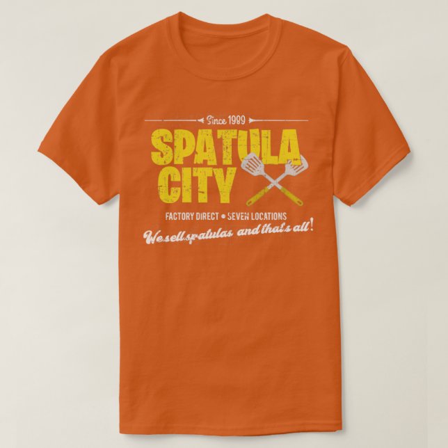 Camiseta La ciudad de Spatula con problemas (Diseño del anverso)