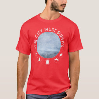 Camiseta La ciudad debe sobrevivir al diseño original inspi