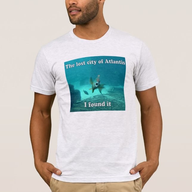Camiseta La ciudad perdida de la Atlántida… La encontré (Anverso)