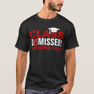 Camiseta La clase de 2015 despidió la graduación roja