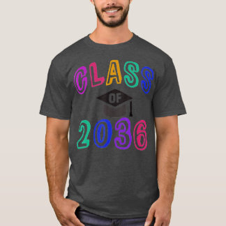 Camiseta La Clase De Año Futuro De Los Grados De 2036 Crecí