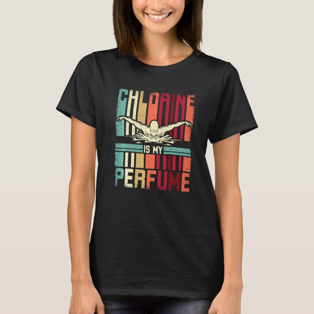 Camiseta La Clorina De Nadador Es Una Piscina Perfume (Anverso)