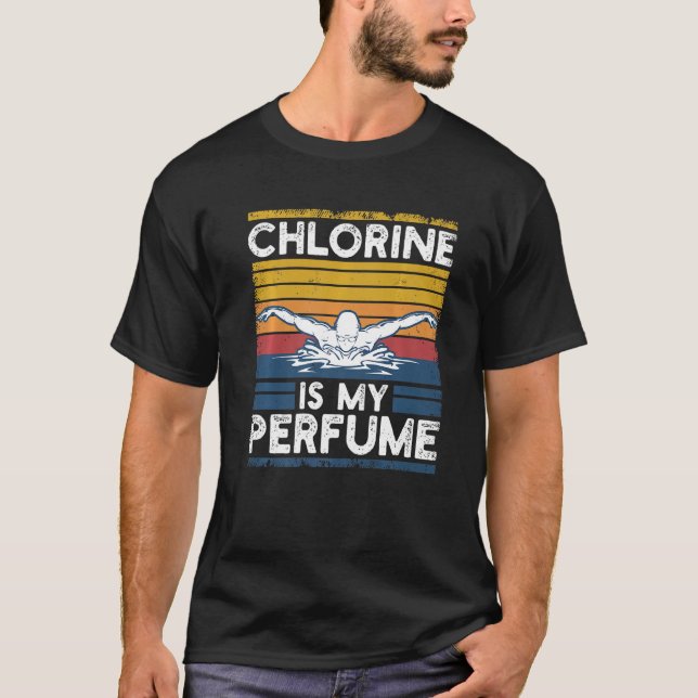 Camiseta La Clorina De Nadador Es Una Piscina Perfume (Anverso)