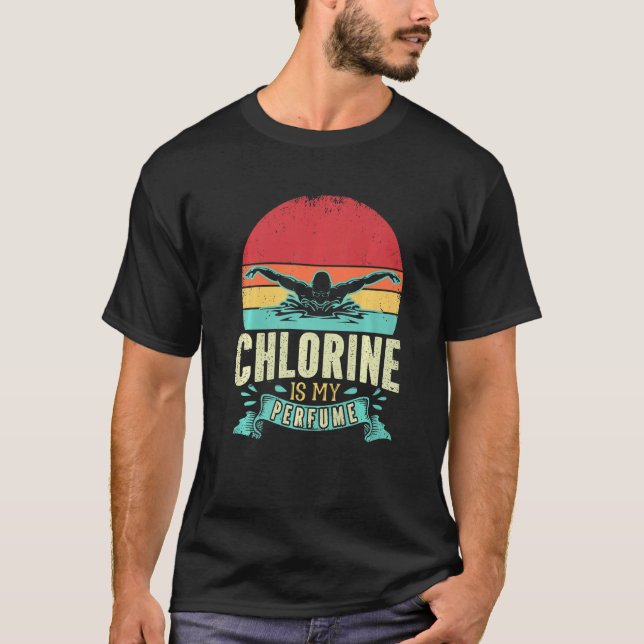 Camiseta La Clorina De Nadador Es Una Piscina Perfume (Anverso)