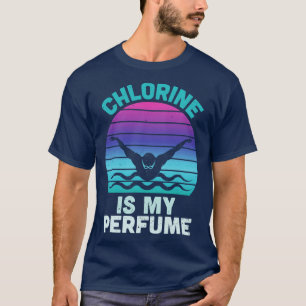 Camiseta La clorina es mi natación divertida Perfume