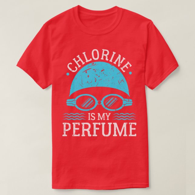 Camiseta La Cloro Es Mi Nadadora Perfume (Diseño del anverso)