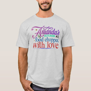Camiseta La cocina de Amanda toda la comida picada con amor