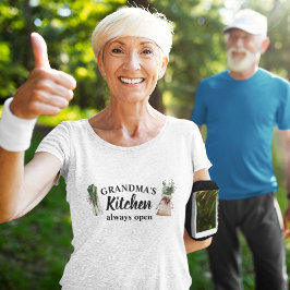 Camiseta La cocina de la abuela moderna siempre está abiert