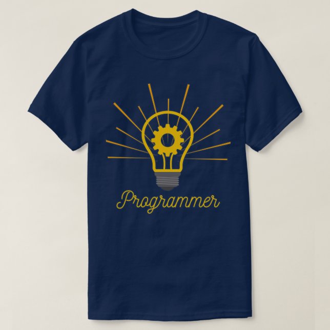 Camiseta La codificación es mi bombilla de luz programadora (Diseño del anverso)