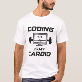 Camiseta La codificación es mi cardio – Programador diverti