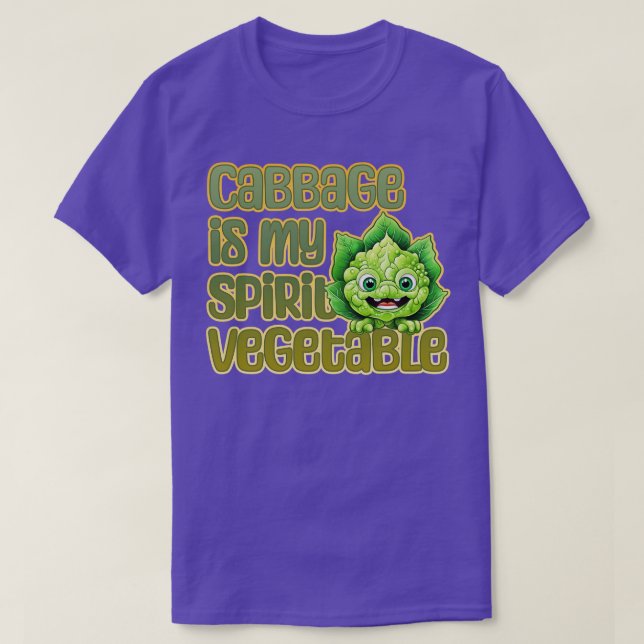 Camiseta La col es mi verdura espiritual (Diseño del anverso)