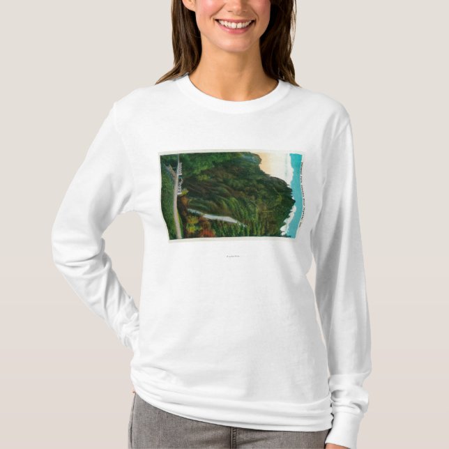Camiseta La cola de caballo cae en la garganta del río (Anverso)