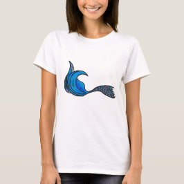 Camiseta La cola de la sirena en azul