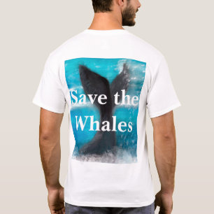 Camiseta La cola de una ballena - Salven a las ballenas bla