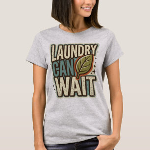 Camiseta La Colada Puede Esperar Hoja De Albahaca Jardinerí