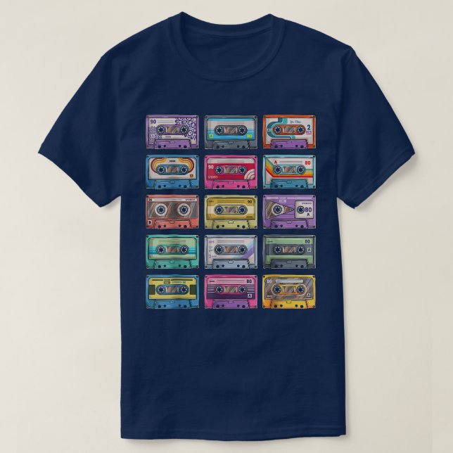 Camiseta La colección de cintas Cassette 80's 90 (Diseño del anverso)