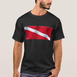 Camiseta La colección de la bandera de la zambullida