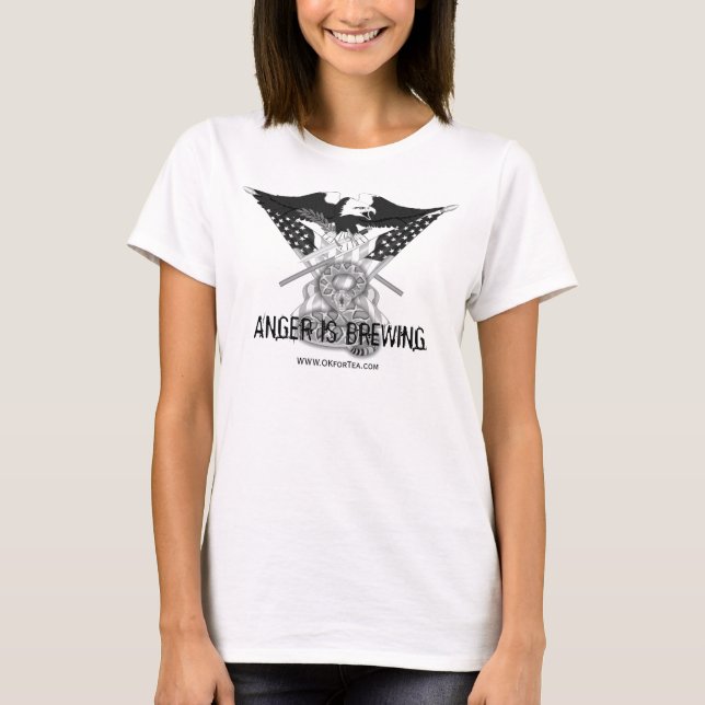 Camiseta La CÓLERA ESTÁ ELABORANDO CERVEZA a la fiesta del (Anverso)